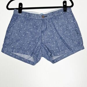 Old Navy Linen Cotton Polka Dot Shorts Women's Size 2